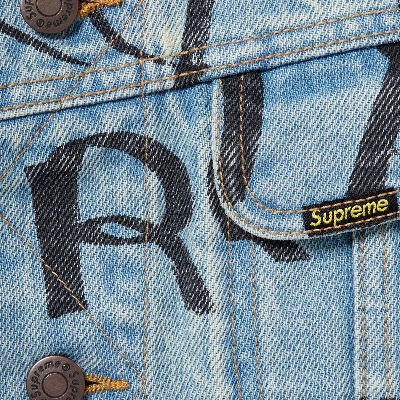 Black Ark Denim Trucker Jacket view 12